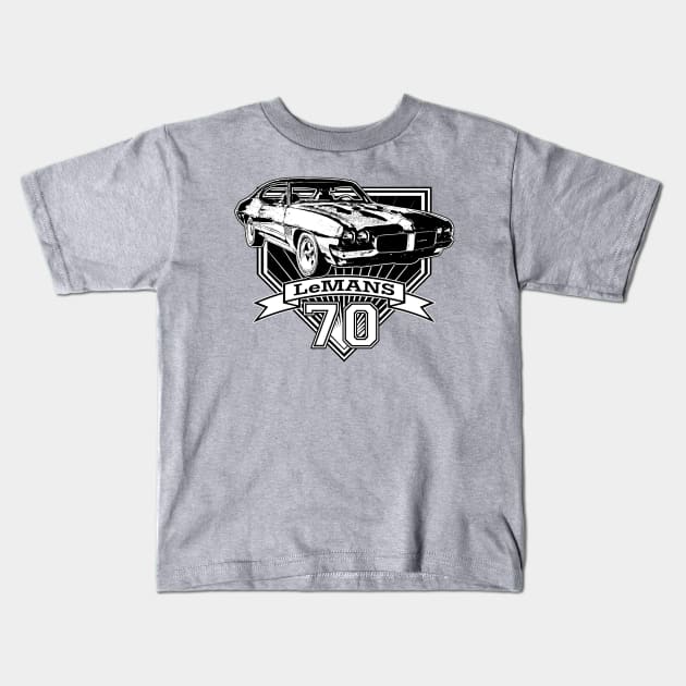 1970 Le Mans Kids T-Shirt by CoolCarVideos